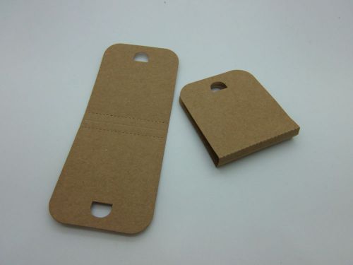 Necklace Display Tags, Brown Recycled Card, 1000pcs, code JBR-101