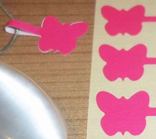 Butterfly Jewellery Price Stickers 16 x 54mm Tags / Labels / Dumbells