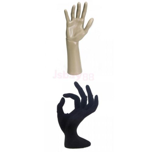 2x mannequin hand ring necklace jewelry display showcase stand organizer holder for sale