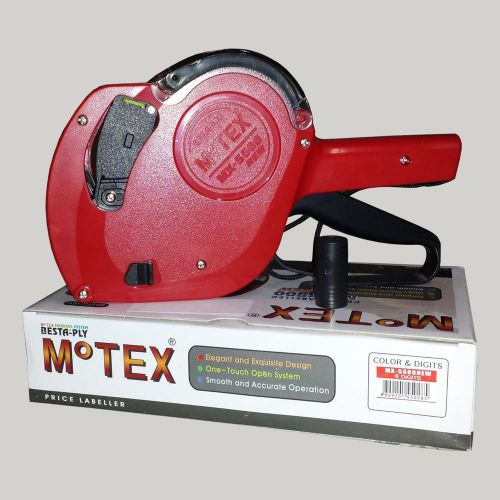 Motex 5500 one line label gun, WHITE labels included -10 packs=labels 80 rolls