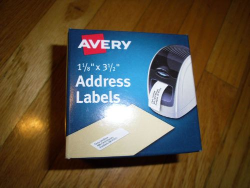 New ! Avery Label Printer Labels 1-1/8&#034; x 3-1/2&#034; 260 Labels 4150 AVE4150