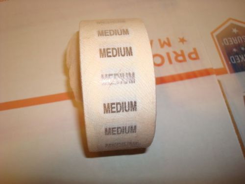Tagging 4 Roll of Labels MEDIUM X-LARGE XX-SMALL