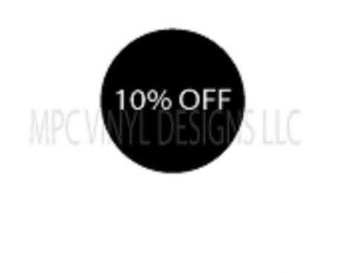 100 Premade 1 inch Pricing Labels Retail Store Sales  10% Off Label