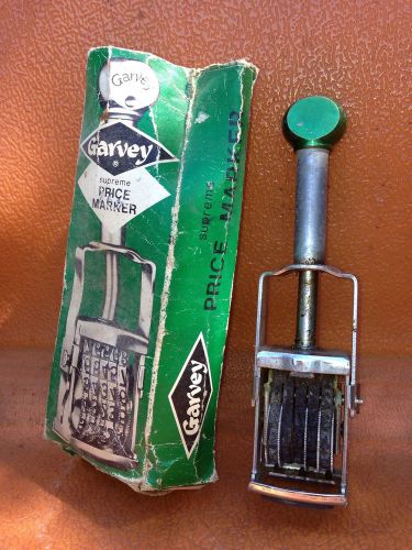 Vintage Garvey Price Marker  Box Directions