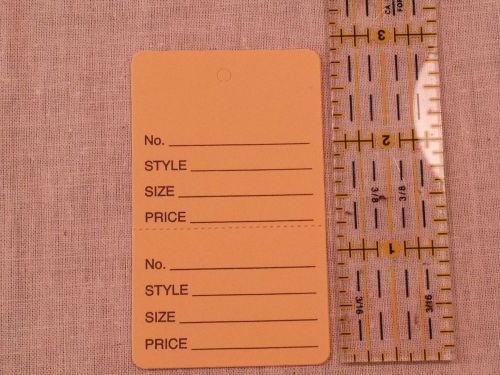 240 Buff Unstrung 2 part Clothing Garment Merchandise Price Hang Tags Large