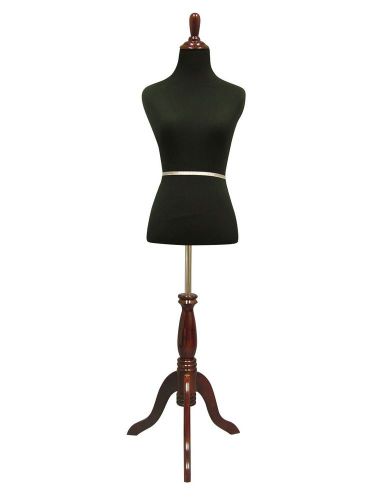 33&#034;24&#034;34&#034; UP TO 5&#039;10 INCHES TALL FEMALE MANNEQUIN DRESS FORM BLK/BURGUNDY