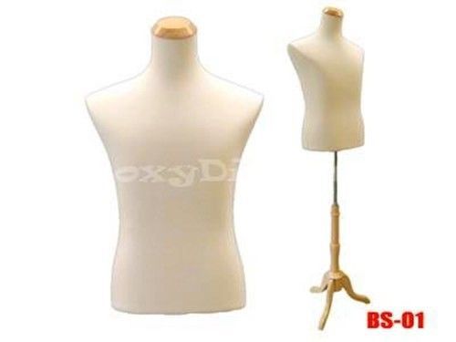 Male Mannequin Manequin Manikin Dress Body Form #JF-33M01+BS-01NX