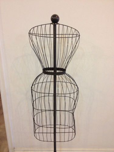 HIGH END WIRE ANTIQUED FINISH METAL DRESS FORM KALALOU RETAILS $268 FRENCH DECOR