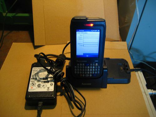INTERMEC CN3 HAND HELD BARCODE SCANNER WITH CRADLE AND ACCESSORIES