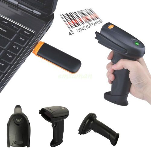 Wireless 2.4g handheld laser scan barcode bar code scanner reader pos gun us for sale