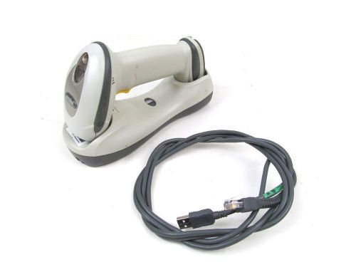 Motorola symbol ls4278 &amp; cradle stb4278 wireless barcode scanner usb white for sale