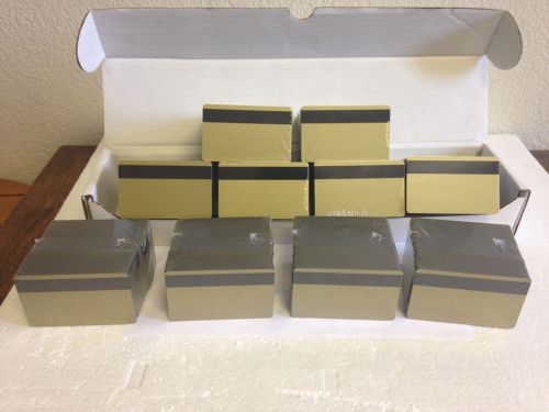 1000 Gold PVC Cards - HiCo Mag Stripe 3 Track - CR80 .30 Mil for ID Printers