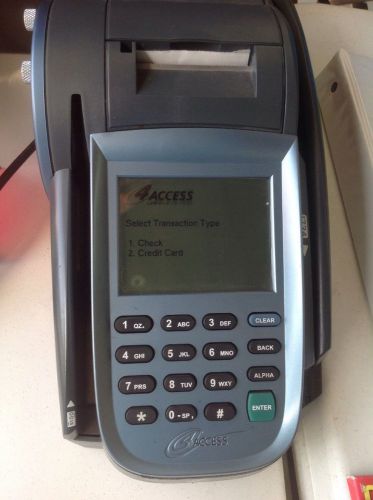 4ACCESS ORION IV CREDIT CARD/CHECK READER SCANNER TERMINAL w VERIFONE PINPAD