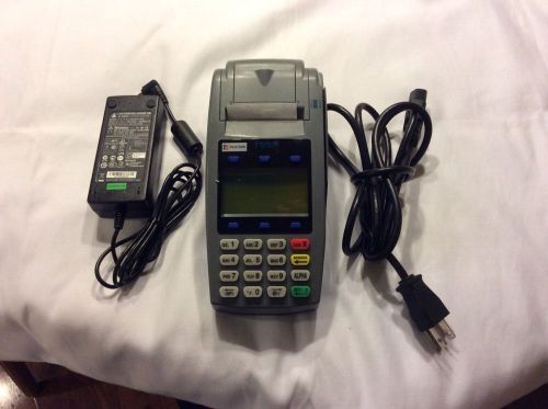 Nice Used First Data FD50 Credit Card Terminal w/ Power Adapter 60 Day Warranty