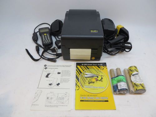 NEW Wasp W300 DT/TT (Z series) Label Thermal Printer Serial With Barcode Scanner