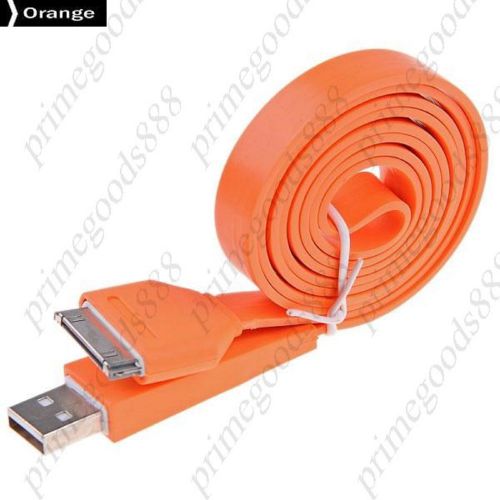 1M USB 2.0 Male to 30 pin Dock Connector Cable Charger Deals Adapter Orange