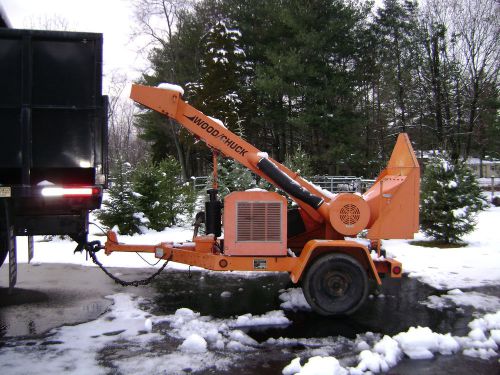2003 woodchuck chipper 12&#034; drum wood tree brush mulcher ford industrial gas unit for sale