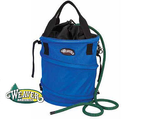 Rope bag,help keep coiled,tangle-free &amp; protected,webbing straps,color blue for sale