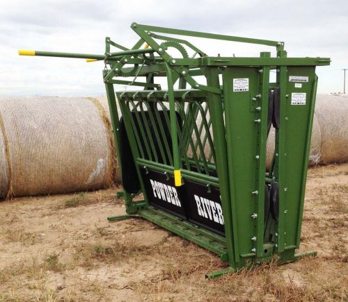Demo powder river xl manual cattle squeeze chute for sale