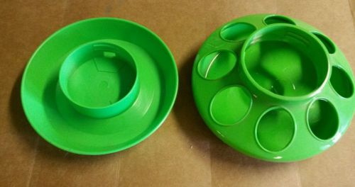 Little Giant 1 Feeder &amp; 1 Waterer Combo Chicken Chick Rooster Hen New lime green
