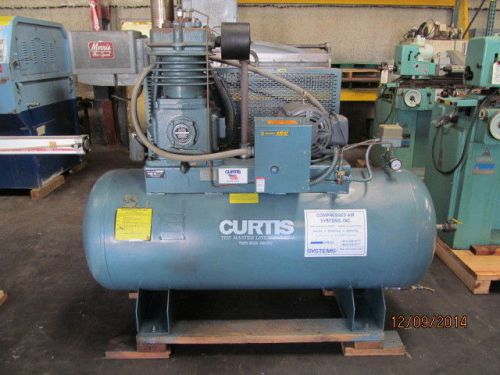 CURTIS Heavy Duty Reciprocating Two-Stage Air Compressor, #D97, 10 HP