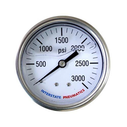 3500 psi 2-1/2&#039; dial 1/4&#039; npt rear mount oil filled pressure gauge - g7122-3500 for sale