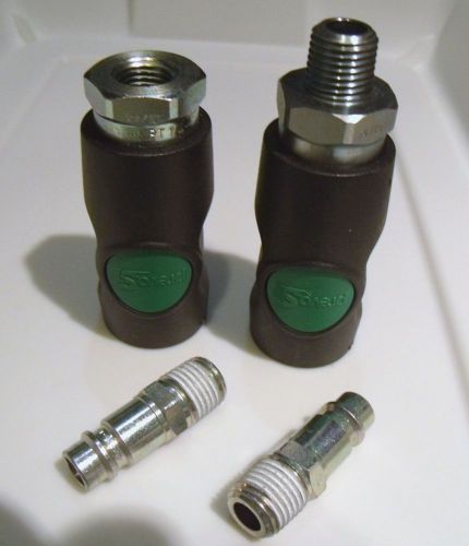 Prevost High Flow Safety couplers (1) ESI071201 (1) ESI 071251 with FREE Plugs