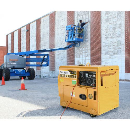 Buffalo tools portable pro-series diesel 7000 watt generator yellow for sale