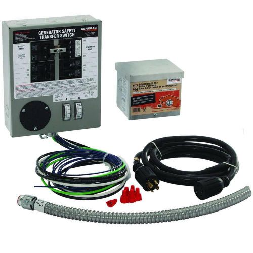 Generac 6408 30-Amp 20-Amp Power Transfer Switch Kit (6-10 Circuits)