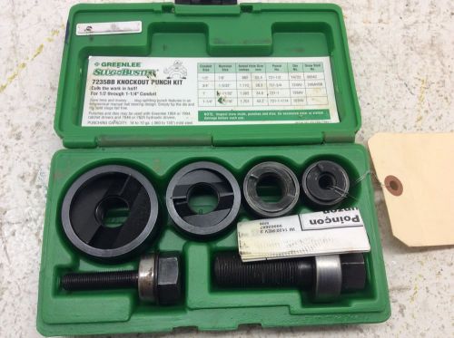 (1) greenlee 7235bb slug-buster manual knockout kit for 1/2 - 1-1/4-inch conduit for sale