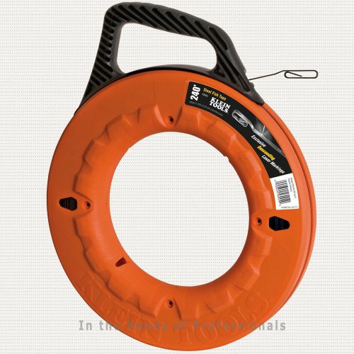 Klein tools 56004 fish tape 240-feet depth finder high strength 1pc &lt; new for sale