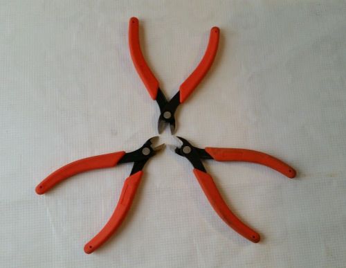 3 Each Xuron Heavy Duty Micro Flush Cut Dikes Nippers Copper Wire Cutters 2175