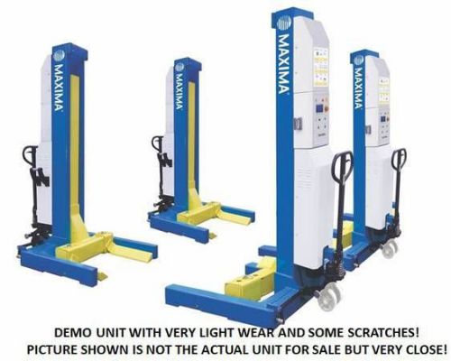 Maxima (demo) 66,000lbs heavy duty mobile column lift system / 5 year warranty! for sale