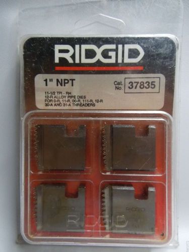 RIDGID 37835 1&#034; NPT PIPE THREADING DIES RH 12-R O-R 11-R 111-R 00-R 31-A