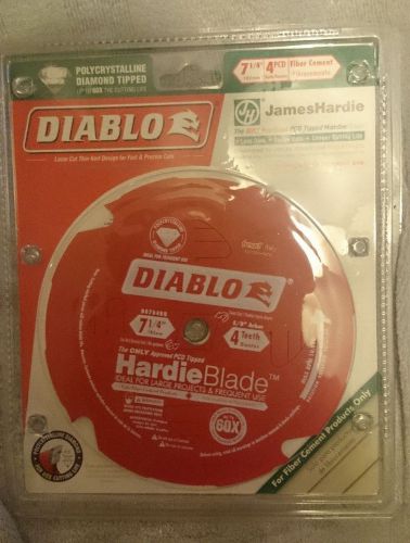Freud d0704dh 7-1/4&#034; x 4t diablo fiber cement circular saw hardieblade new for sale