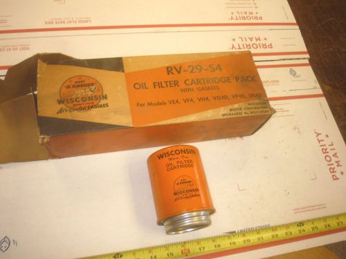 4  NEW OLD STOCK WISCONSIN GAS ENGINE FILTER