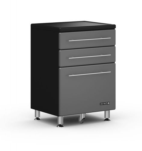Ulti-mate ga-04 2-door base cabinet graphite grey &amp; black for sale