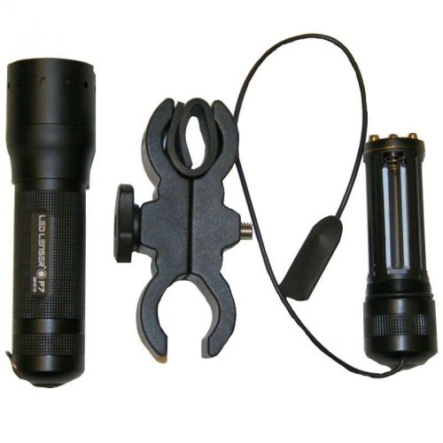 Led lenser p7.2 inc. gun mount &amp; pressure switch for sale
