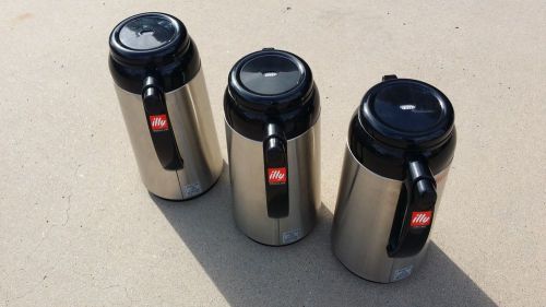 Set of 3 Zojirushi Premium Thermal Carafe #AFFB-10S with Illy Coffee Label