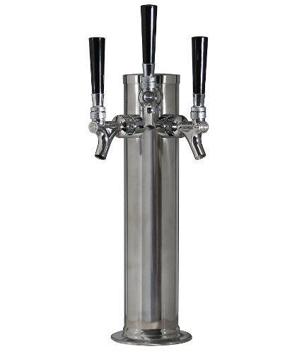 New triple faucet stainless steel draft beer tower  3 column free shipping for sale