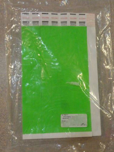 Advantus Crowd Management Tyvek Wristbands Sequentially Numbered, Green 500ct