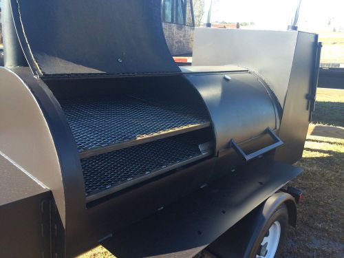 A5 500 Gallon competition BBQ Trailer Smoker - CUSTOMPITS . COM / PRICED TO SALE