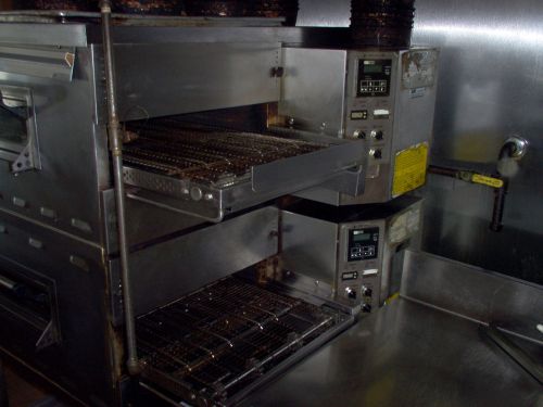 Middleby marshal double stack ps536g conveyor gas ovens for sale