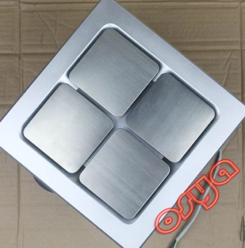 &amp;Silver Silence Square Shape Kitchen Bathroom Ceiling Exhaust Extraction Fan