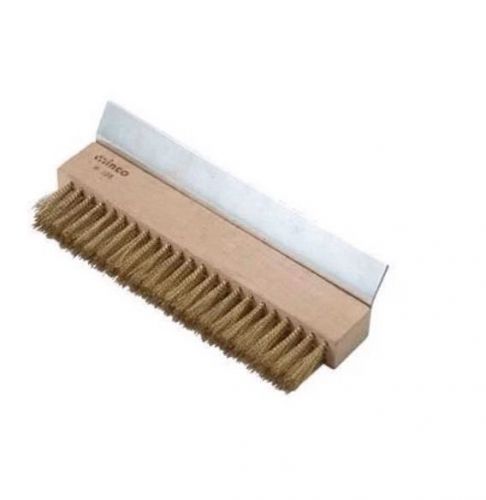 Pizza oven brush with brass bristles - winco br-10 for sale