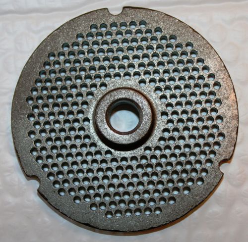 Size 32 Meat Grinder Plate Die with Hub #32 3-15/16&#034; wide with 3/32&#034; holes