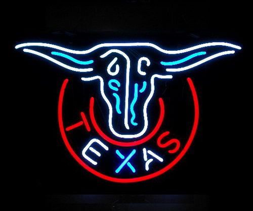 Texas steer neon bar sign for sale