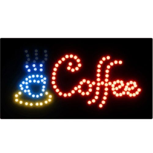 Coffee Electronic Flashing LED Sign, Size: 50 x 25 x 3cm