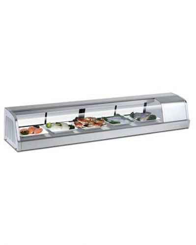 New turbo air 6ft sakura-70 refrigerated countertop sushi case!! for sale