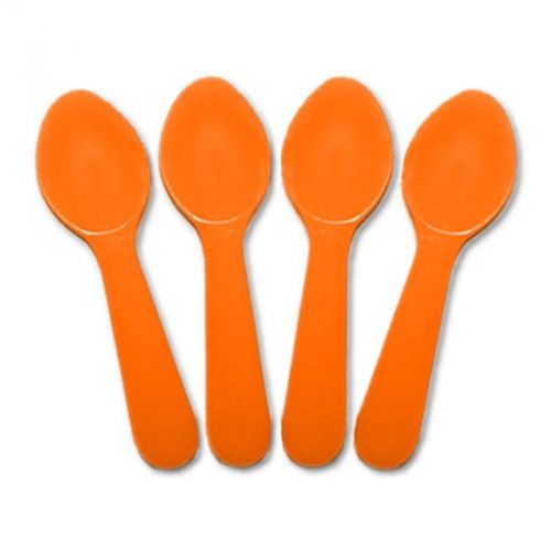 Orange Plastic Taster Spoons - 3,000 / Case